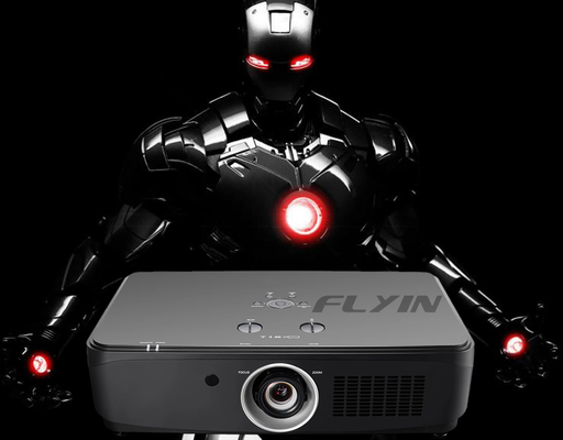 Обучение на открытом воздухе FLYIN 7100Lumens 3LCD 4K лазерный проектор с высокой яркостью разрешения и встроенным динамиком