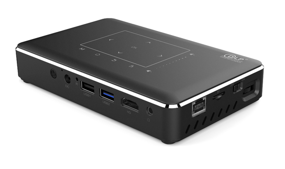 Flyin P10-II Hot Sale Custom Logo Mini 3D 4K 150 люмен DLP 9000mAh Проектор Android 9.0
