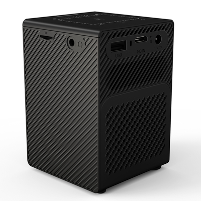 Flyin P18 Free Style Home TheaterУмный портативный DLP LED мини карманный черный беспроводной настраиваемый проектор
