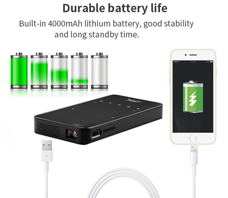 Flyin S90 4K Mini портативный Android Smart DLP проектор WIFI Bluetooth включенный мобильный телефон в форме US Plug LED лампа 3D батарея