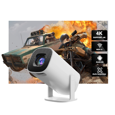 FLYIN P30 4K Ultra HD 3D портативный светодиодный короткометражный проектор для домашнего кинотеатра и кинотеатра