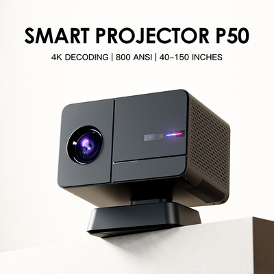 Flyin P50 Домашний кинотеатр 1080P 4K Проектор Allwinner H713 Проектор 800 ANSI Люменс Домашний телевизионный проектор