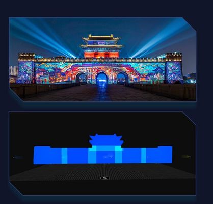 Flyin A1 Immersive Room 4K Распределенный конвергентный сервер Edge Fusion Dome 3D Mapping