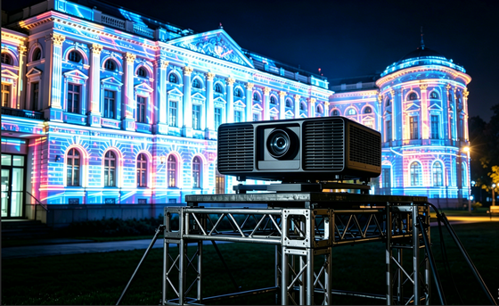 Лазерный проектор DLP с 13 000 люмен яркость 4K совместим для использования в больших местах на открытом воздухе