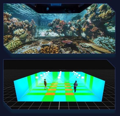Flyin A1 4K Распределенный конвергентный сервер Edge Fusion Dome 3D Mapping Иммерсивная комната Проекционная система для больших площадок