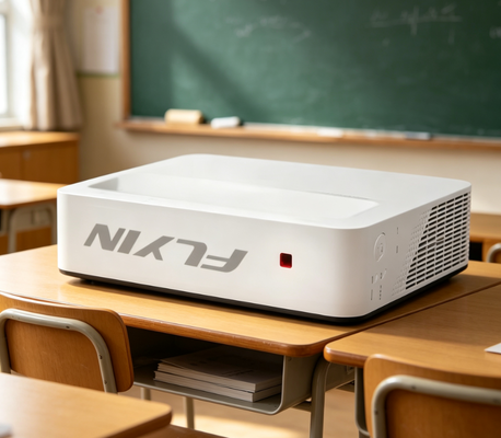 2026 Flyin 4800 ANSI Lumens ALPD Лазерный проектор Native 1080p Поддержка 4K UST Ультра короткий бросок 3D кинотеатр Домашний театр портативный