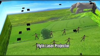 Лазерный проектор Flyin — высокая яркость, высокая контрастность, яркие цвета.