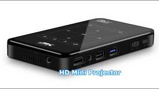 Мини-проектор HD 4K с зеркальным отображением DLP для домашнего кинотеатра